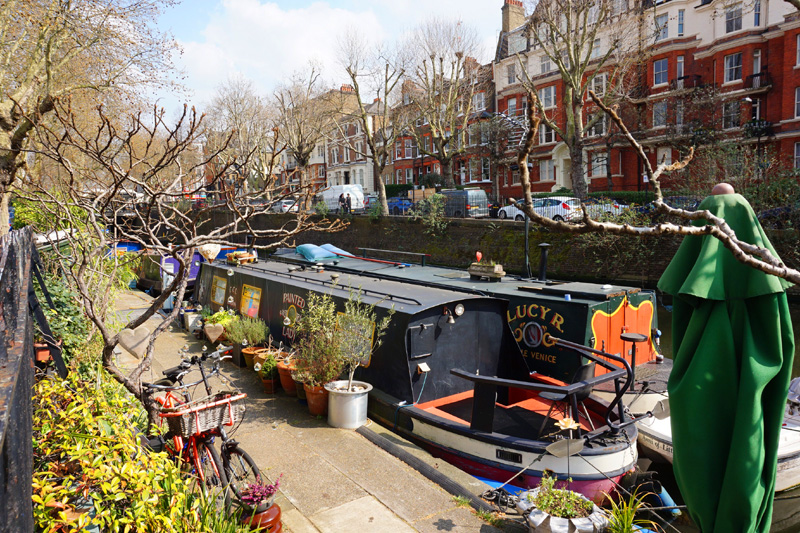 Little Venice to Camden canal walk, London