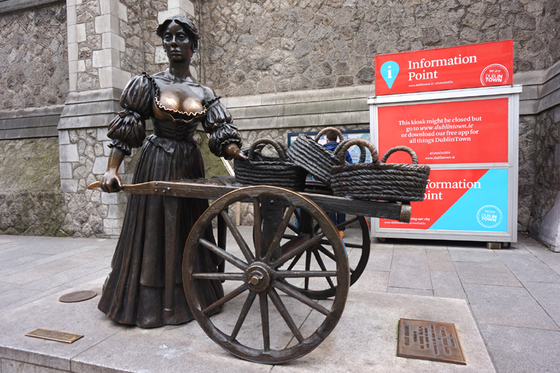 Molly Malone statue, Dublin, Ireland