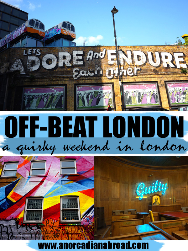 Off-Beat London: A Quirky Weekend In London! From weird street art to crazy bars, I've got you covered for everything including cereal cafes, ball pit bars, markets, canal walks & a hostel in a jail!