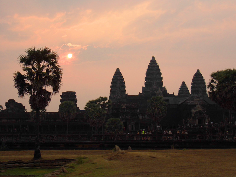 angkor wat, sunrise, siem reap, cambodia