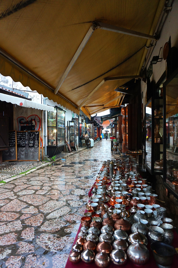 Market stalls, Sarajevo, Bosnia & Herzegovina