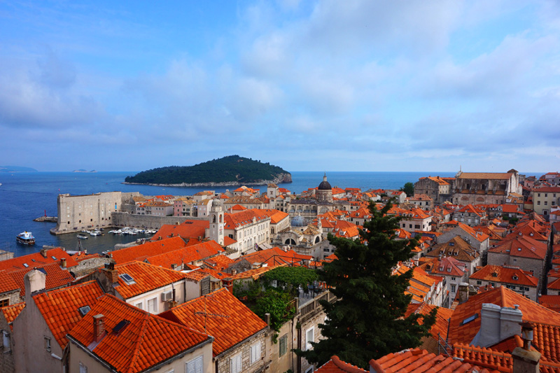 View from the city walls, Dubrovnik, Croatia