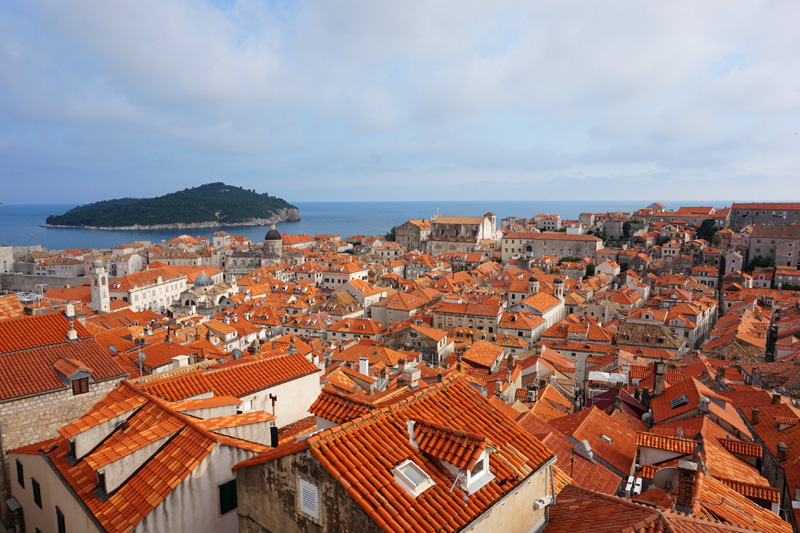 View from the city walls, Dubrovnik, Croatia
