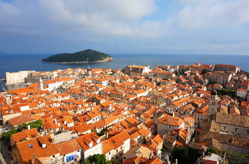 View from the city walls, Dubrovnik, Croatia