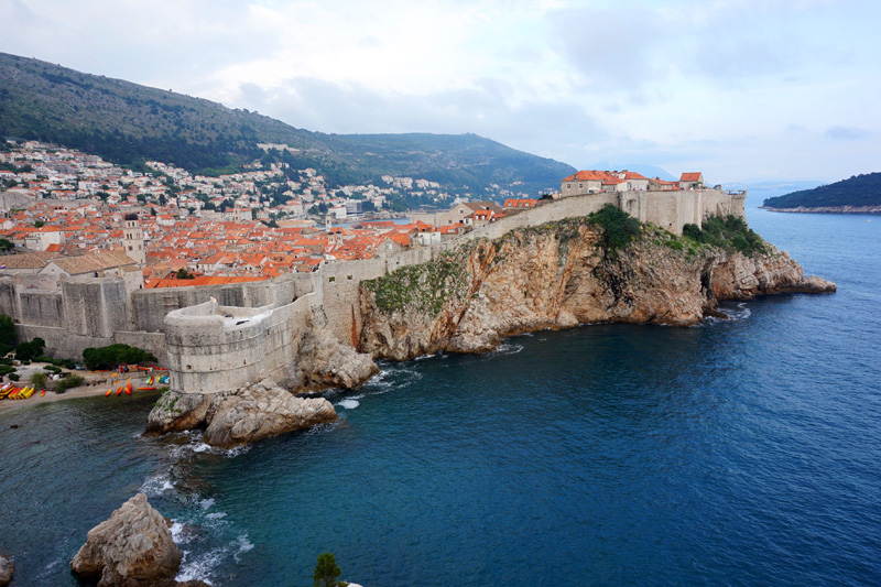 Dubrovnik from the fortress, Croatia