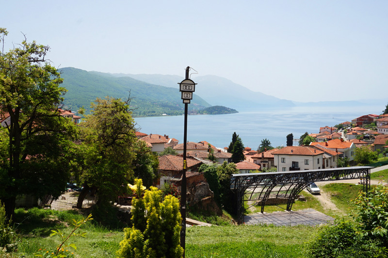St John church overlooking Lake Ohrid, North Macedonia