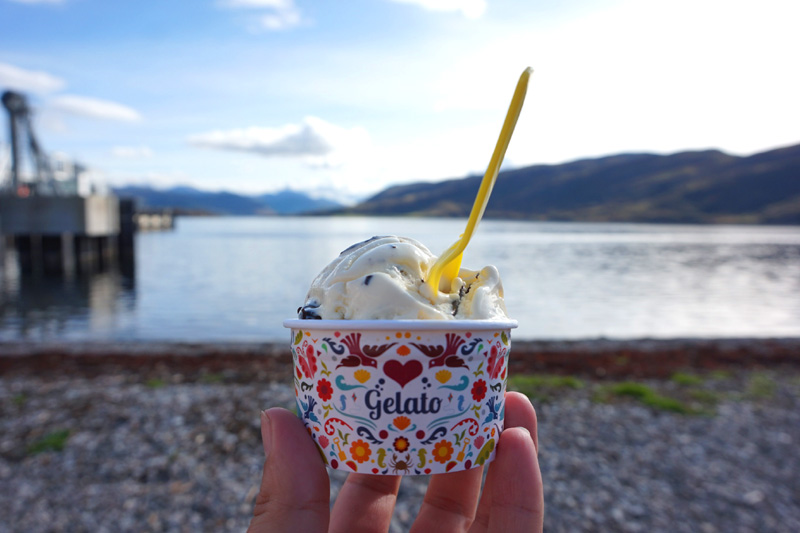Ice cream in Ullapool, Scotland