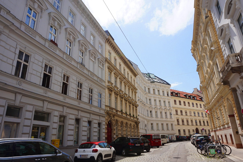 Pretty street, Vienna, Austria