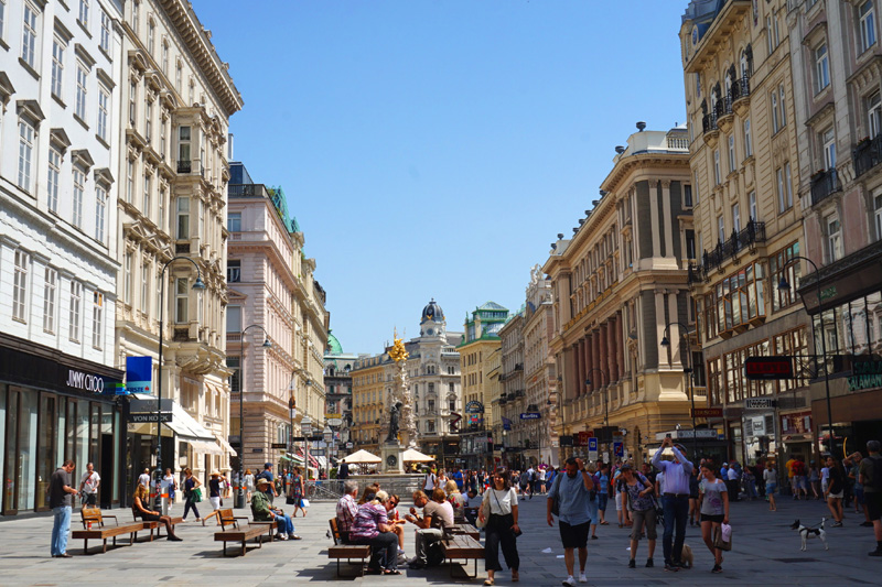 Graben street in Vienna, Austria