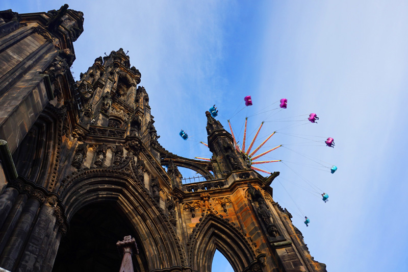 Christmas markets, Edinburgh, Scotland