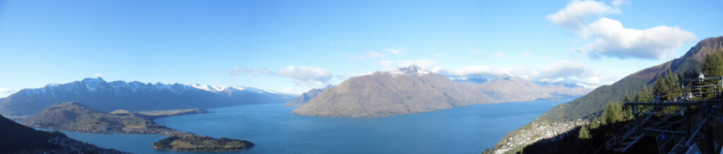 Bob's Peak panorama, Queenstown, New Zealand