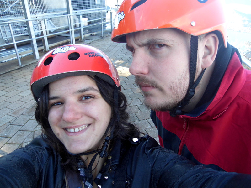 Ready for luging, Bob's Peak, Queenstown, New Zealand