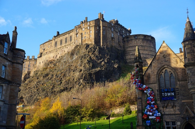 Edinburgh Castle from Grassmarket, Scotland