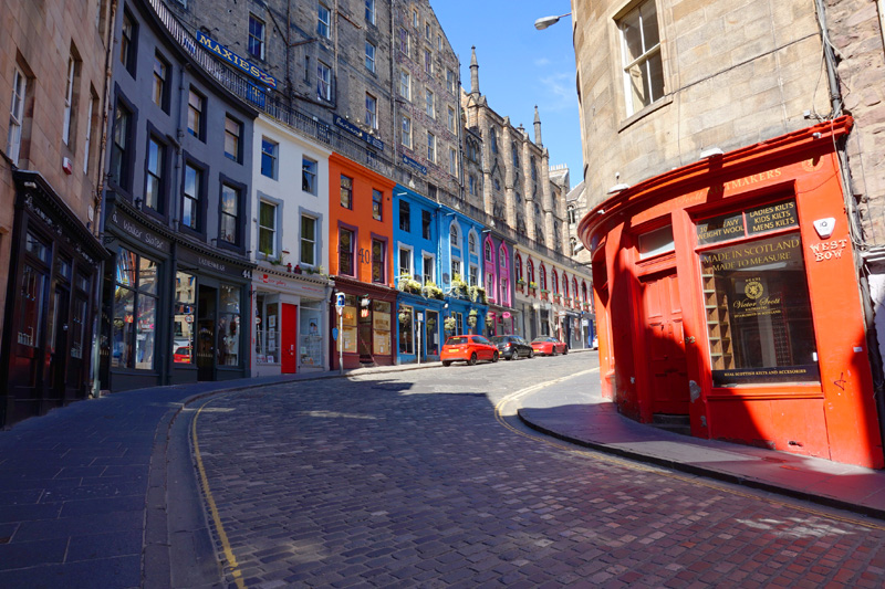 Victoria Street in lockdown, Edinburgh