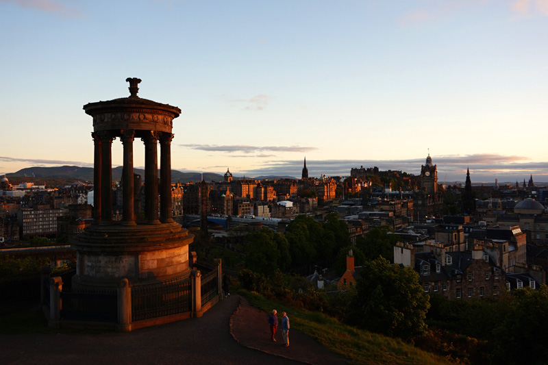Calton Hill sunset, Edinburgh