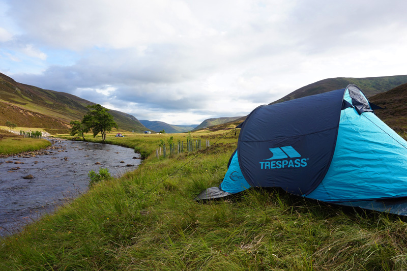 Wild camping, Braemar, Aberdeenshire