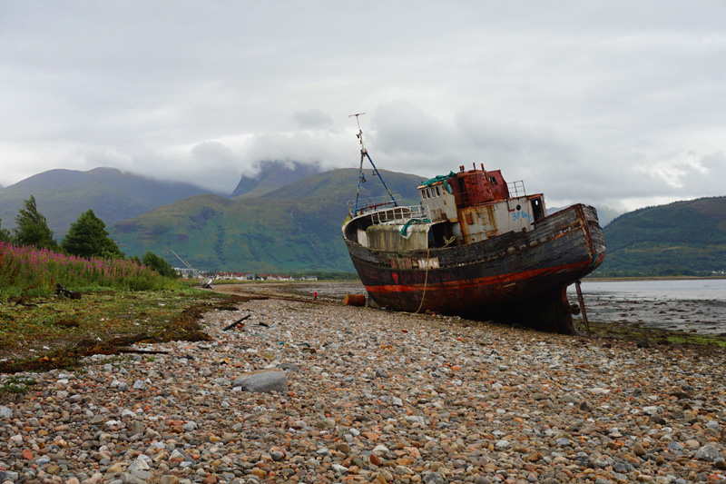 Corpach shipwreck, Fort William, Scotland