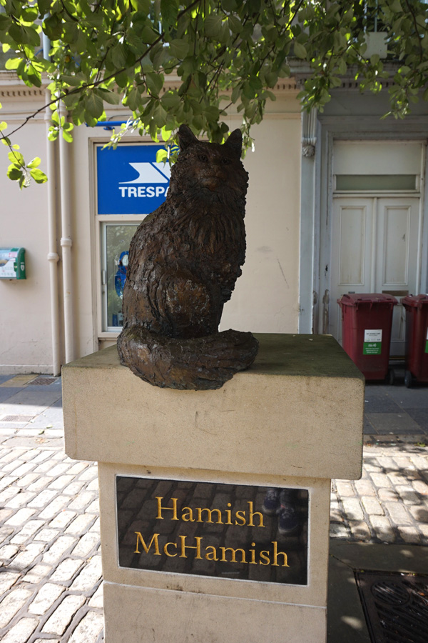 Hamish McHamish cat statue, St Andrews, Fife, Scotland