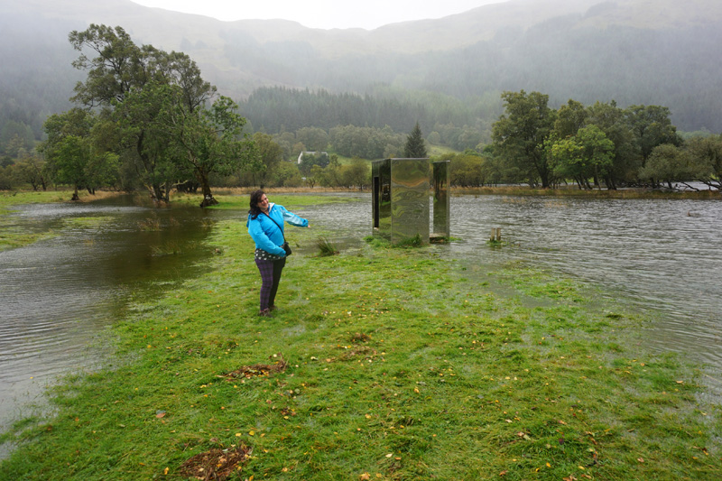 Loch Voil look out flooded, Trossachs, Scotland