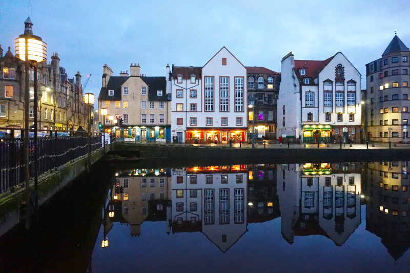 The Shore at dusk, Leith, Edinburgh