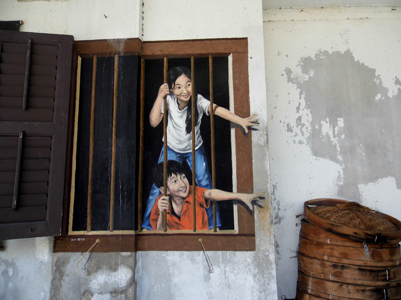 Penang street art, Malaysia