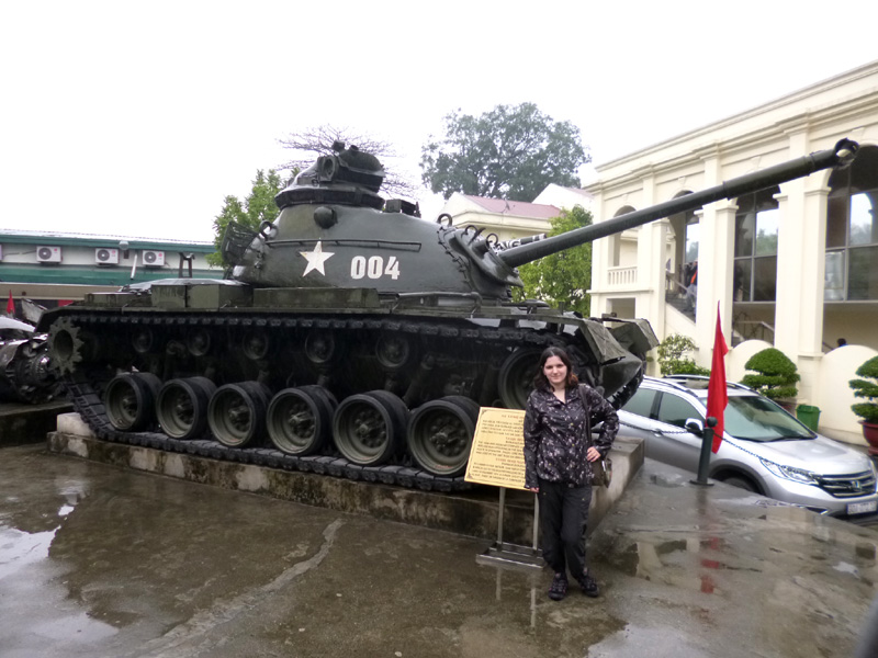 A tank at the military history museum, Hanoi, Vietnam