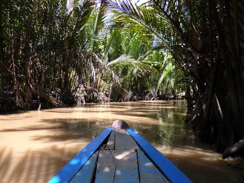Rowing down the Mekong Delta, Vietnam