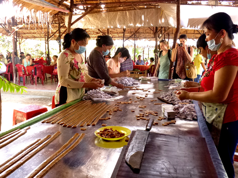 Coconut candy factory, Vietnam
