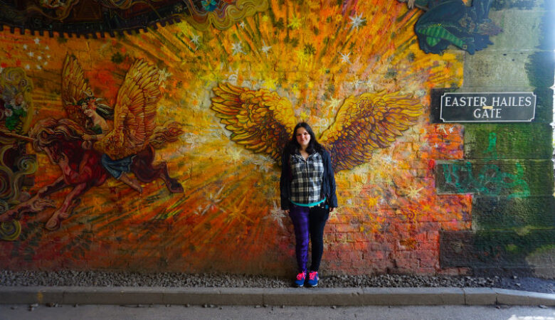 Colinton Tunnel art, Edinburgh, Scotland