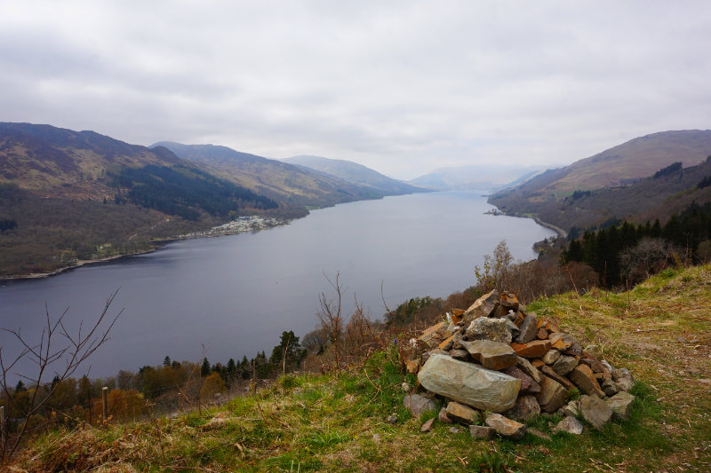 St Fillans walk over Loch Earn, Trossachs, Scotland