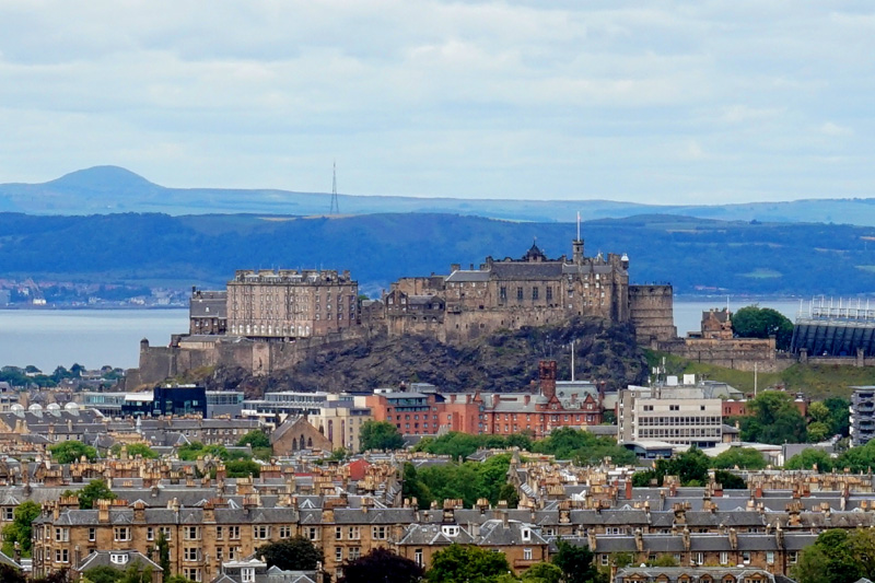 Edinburgh Castle from Blackford Hill, Scotland