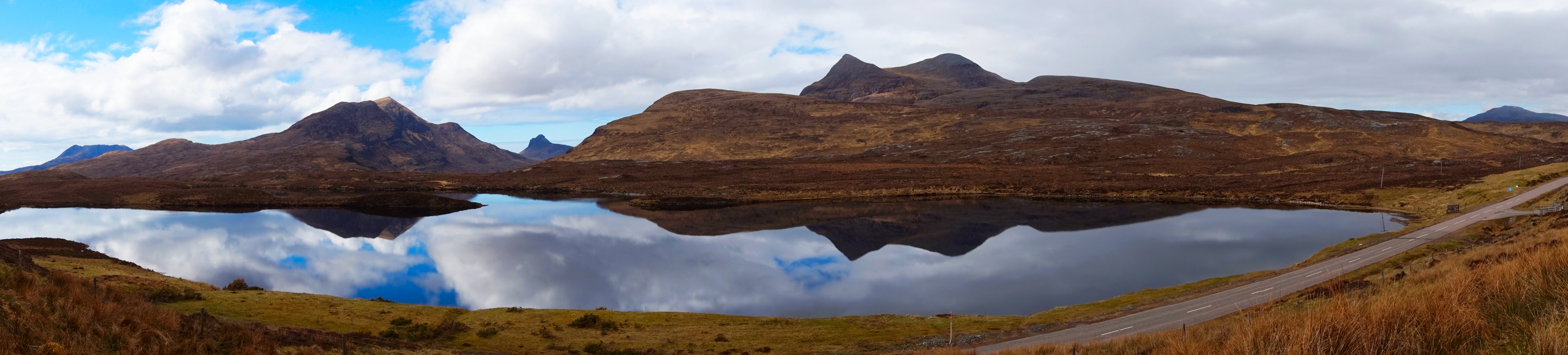 Panorama from Knockan Crag, Assynt, Scotland