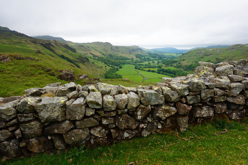 View from Hardknott Roman Fort, Lake District, England