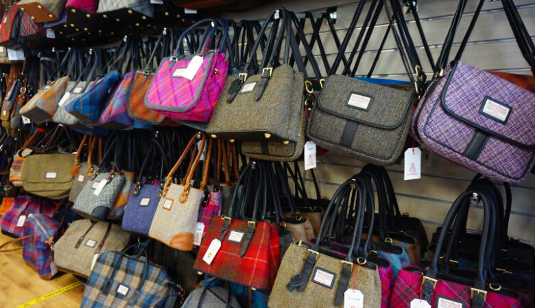 Harris Tweed shop, Tarbert, Isle Of Harris, Scotland