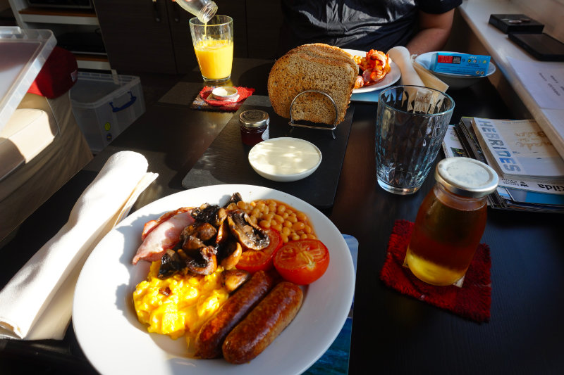 Breakfast at Bridge House B&B, Isle Of Lewis, Scotland