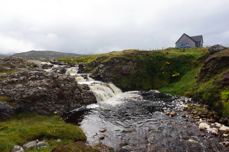 Waterfall by Bridge House B&B, Breanish, Isle Of Lewis, Scotland