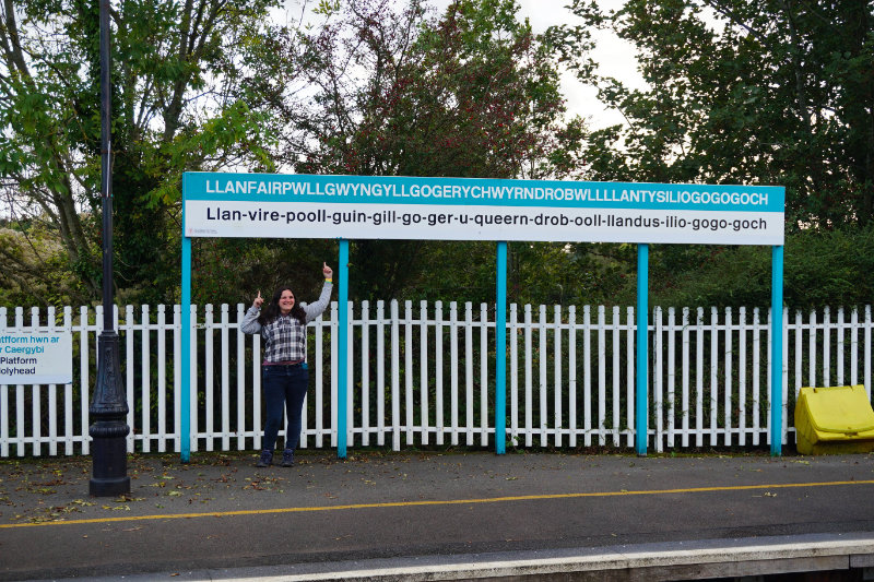Llanfairpwll train station, Wales