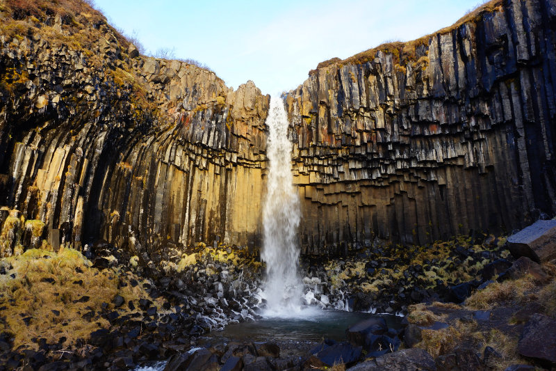 Svartifoss waterfall, Skaftafell, Iceland