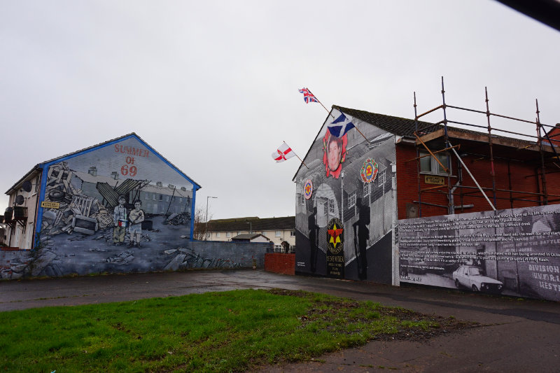 Memorial mural, Belfast, Northern Ireland