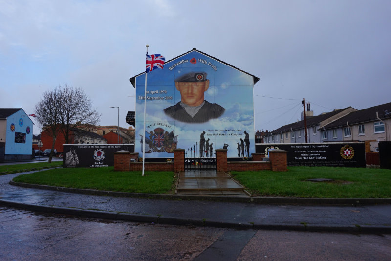 Memorial mural, Belfast, Northern Ireland