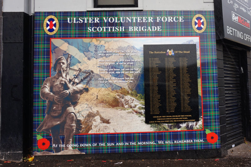 Ulster Volunteer Force - Scottish Brigade memorial, Belfast, Northern Ireland