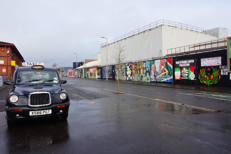 Murals on the taxi tour, Belfast, Northern Ireland