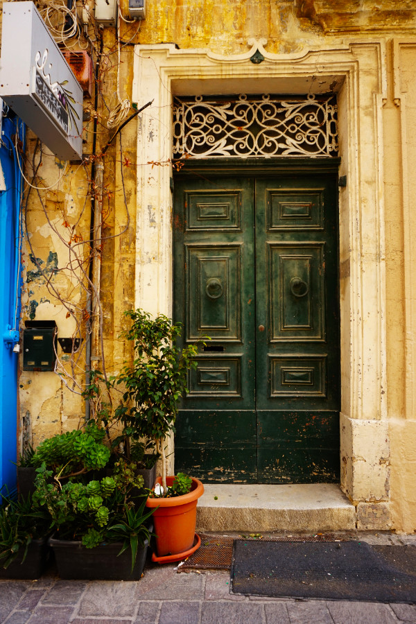 Door in Valletta, Malta