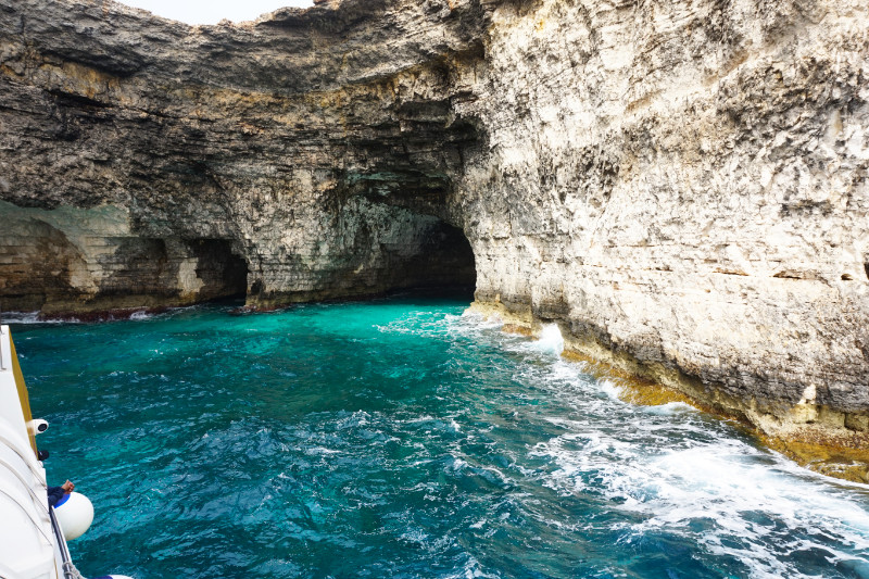 Caves on Comino, Malta