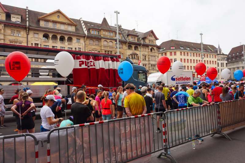 Marathon in Marktplatz, Basel, Switzerland