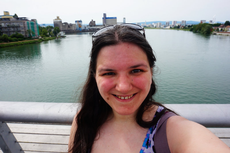 Dreilanderbrucke, Basel - Switzerland behind me, Germany to the left, France to the right