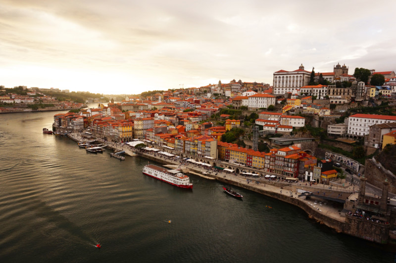 View of Porto from Dom Luis I bridge, Portugal