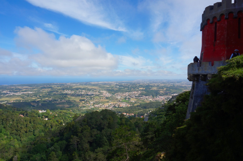 View from Pena Palace, Sintra, Portugal