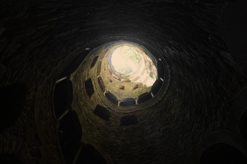 Initation well at Quinta da Regaleira, Sintra, Portugal