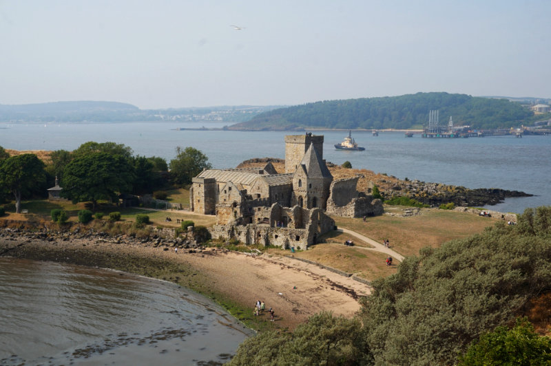 Inchcolm Abbey in the Firth of Forth, Scotland